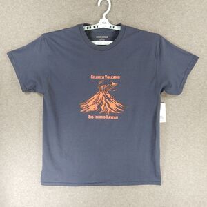 Hawaii Volcano Mens TShirt Large Navy Blue Kilauea Lava Big Island Kona Marlin